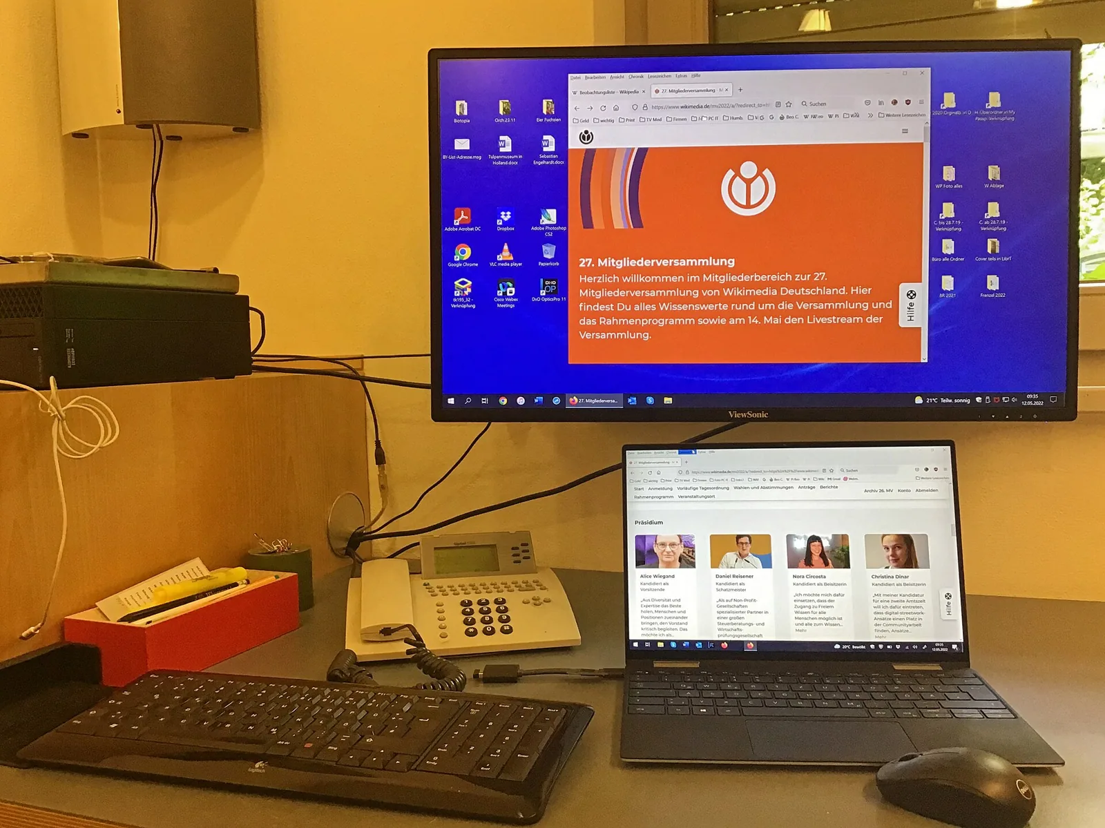 Homeoffice Arbeitsplatz – Bild zum Beitrag Online Agentur ADence – Inhaber Marvin de Vries spricht über seinen Umgang mit der Corona-Krise:
