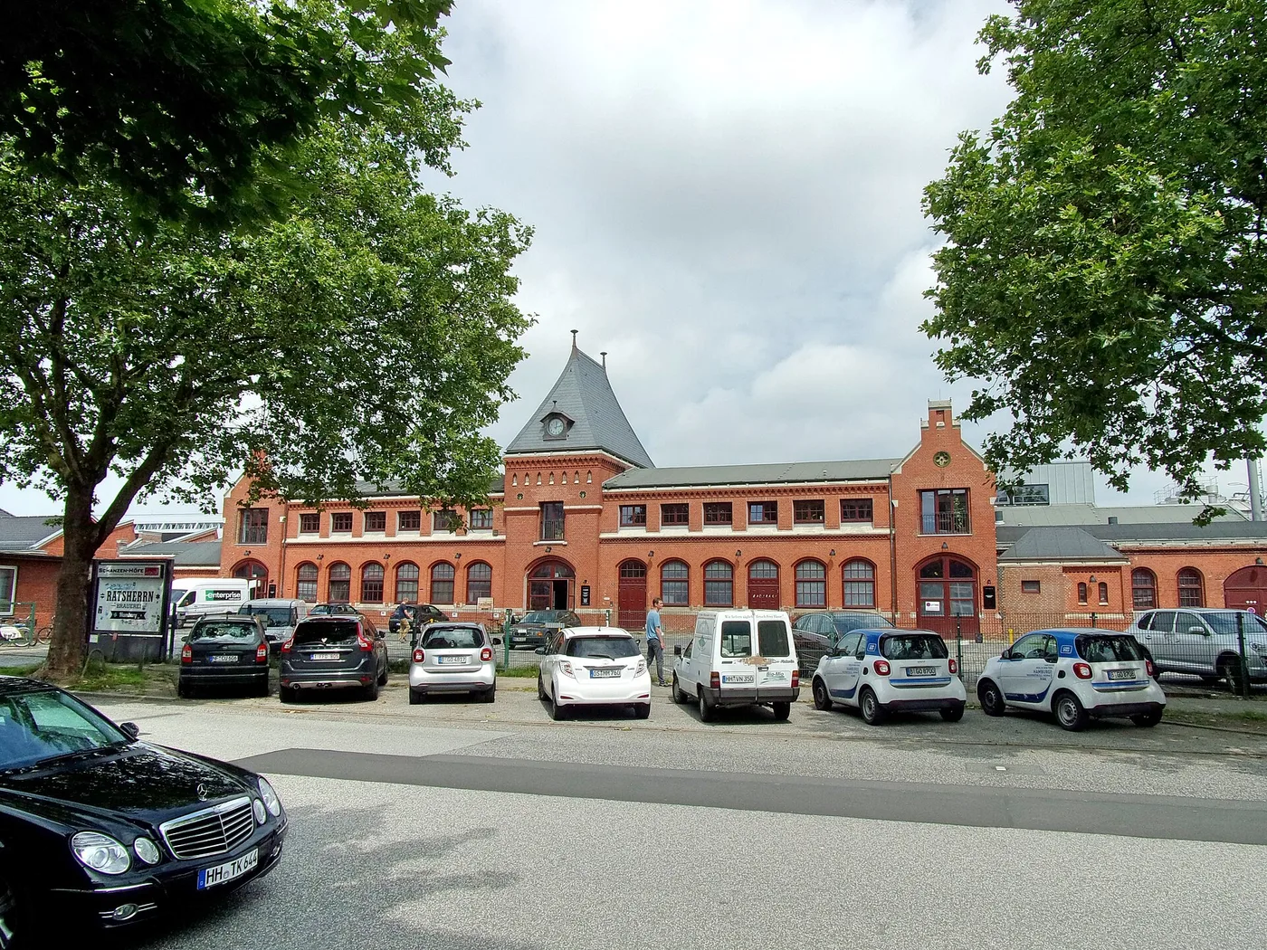 Backsteinhallen der Schanzenhöfe an der Lagerstraße in Hamburg
