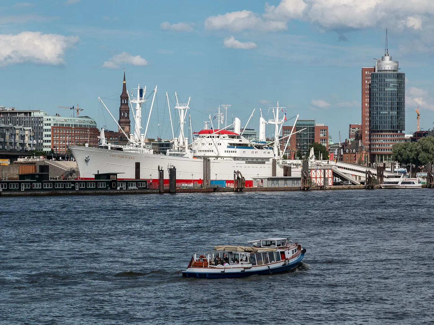 Ansicht von Hafen in Hamburg